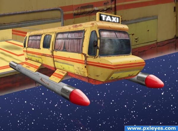 Star Taxi photoshop picture
